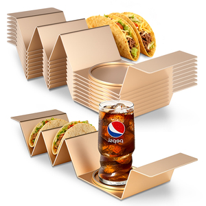 Soporte para Tacos Clásico <span class=keywords><strong>de</strong></span> Acero Inoxidable 2026, Capacidad para Tacos, Mantiene los Tacos Verticales, Apto para Lavavajillas, Libre <span class=keywords><strong>de</strong></span> BPA, Grado Alimenticio, Duradero - Product Image 1