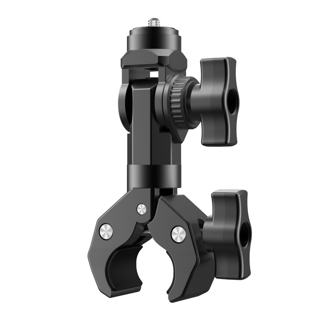 Heavy Duty Anti Shake Action Camera Mount Motorcycle Bike Handlebar Clamp for Insta360 X5 GoPro Hero13 12 11 10 9 DJI OSMO