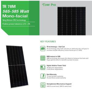 Best Selling <b>Jinko</b> Solar Monocrystalline 580w 580Wp Tiger Pro Pv Solar <b>Module</b> JKM580M-7RL4-V - Product Image 3