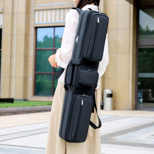 Borsa per Stecca da <span class=keywords><strong>Biliardo</strong></span> 1/2, 7 Fori, Nera, in Morbido Pile Protettivo, Custodia per Stecca da Pool, Tracolla, Accessorio per <span class=keywords><strong>Biliardo</strong></span> - Product Image 1