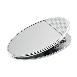 Presse-papiers ovale en métal avec clip, accessoire de bureau - Product Image 1