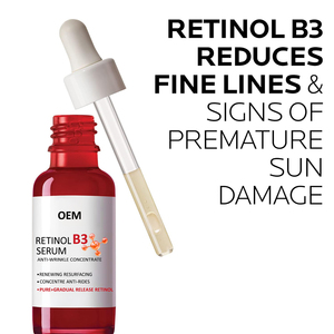 Sérum de visage au rétinol pur OEM avec vitamine B3 anti-âge pour les ridules, les rides et les dommages prématurés du soleil pour tous les types de peau - Product Image 5