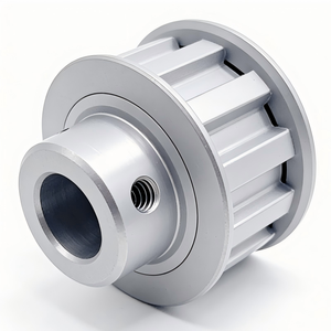 Polea de sincronización T10 de aleación de aluminio, 32 dientes, 25 mm de ancho, uso industrial OEM, aluminio/acero, aplicable a maquinaria de embalaje, brazos robóticos - Product Image 4