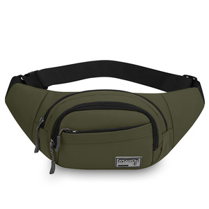 Men's Waist Bag Oxford Cloth Durable Chest Pack Gray Black Army Green Khaki Dark Blue Everyday Outfits - Product Image 5