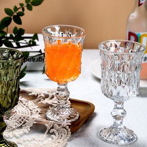 Элегантные флейты для шампанского с жемчужным узором, винтажные римские бокалы с тиснением на ножках для вина - Product Image 2