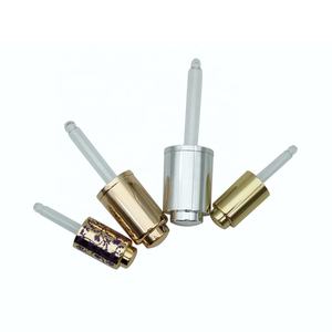 Haodexin 1oz 0.33oz 0.5oz 30ml plastik eloksallı alüminyum yağ serum cam damlalıklı şişeler pipet ile silecekleri ölçümleri ile - Product Image 2