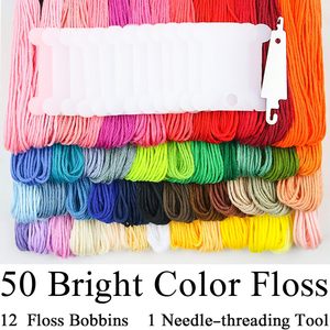 Juego de Hilos de Bordar de Alta Calidad, 100 Colores, Hilos de Algodón para Punto de Cruz, para Tejer y Manualidades - Product Image 2