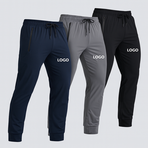 Pantalons de sport pour hommes avec poches zippées, pantalons de jogging légers, pantalons de sport à séchage rapide pour l'entraînement - Product Image 1