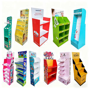 ชั้นวางจัดแสดงสินค้าในซูเปอร์มาร์เก็ตเครื่องดื่มขายปลีกชั้นวางโชว์กระดาษแข็งกล่องป๊อปคอร์นตาบอดที่ตั้งโชว์ของเล่นตุ๊กตา - Product Image 4