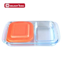 3pcs Ronde Rectangulaire résistant à La Chaleur Verre Borosilicate Batteries De Cuisine Accessoires En Verre Plaque De Cuisson Pan Set Ustensiles En Verre