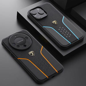 Étui de téléphone portable en cuir véritable Lamborghini officiellement autorisé pour iPhone 16, coque Alcantara pour iPhone 16 Pro Max, iPhone 17 - Product Image 3