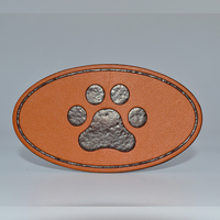 Écusson en cuir PU véritable gaufré personnalisé pour coudre sur des jeans et des chapeaux