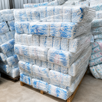 Pañal desechable de alta calidad para bebé, paquete comprimido de grado b de fabricación de pañales