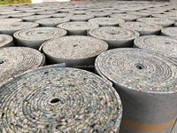 Qualité fabriquée Sensation résistante à l'usure Sous-couche de tapis en PU de 12mm d'épaisseur Rouleaux de 15 mètres carrés