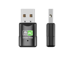 Carte Réseau Sans Fil USB pour Ordinateur 5B07D, Récepteur Double Bande 600 Mbps, Adaptateur Wifi