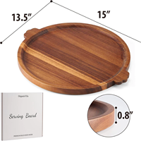 Cross Border Classic Eenvoudig Rond Hout Milieuvriendelijk Duurzaam Thuis Eten Koffietafel Decoratie Keuken Pizza Gedroogd Fruit