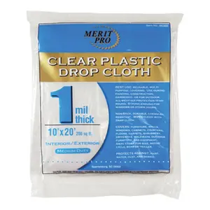Cheap Plastic Painting Tarp Dust Sheet Waterproof Plastic Drop Cloth 9ft x 12ft Drop Sheet Factory Direct Sales