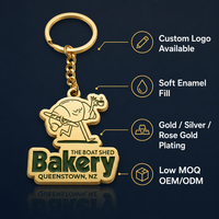 Llavero Redondo de Bronce Antiguo Personalizado con Relieve 3D de Patrón de Edificio, Cadena Resistente para Regalo de Recuerdo OEM ODM