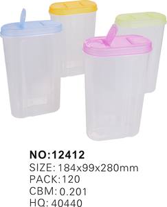 Haixing שקוף מזון מיכל עם מכסה עם חור קטן אטריות אחסון - Product Image 2