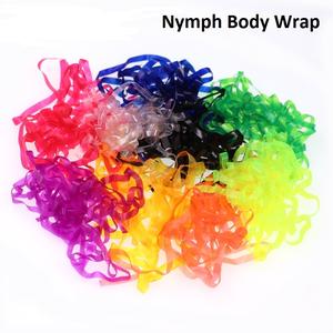 Matériaux de montage de mouches pour peau fine de nymphes et nymphes de libellules, incluant peau extensible de nymphes, enveloppe de corps de nymphes, peau fine de nymphes de libellules et nymphes de libellulidés, et peau fine de nymphes de libellulidés à dos scintillant - Product Image 1