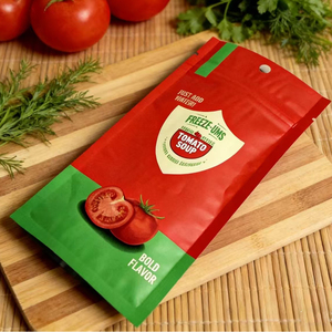 Custom Printed Food Grade Mylar <b>Bag</b> Zipper 3 Sides Self <b>Sealing</b> Packaging <b>Bags</b> Resealable Zipper <b>Bags</b> For Tomato Soup Food Snack - Product Image 3