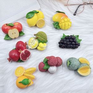 Wholesale New Creative Modern Design Eco-friendly Synthetic Resin Oversized Realistic Fruit Fridge Magnets Cute Cartoon <b>Magnetic</b> - Product Image 2