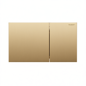 Plaque de couverture GEBERIT Sigma 70 à 2 boutons, laiton brossé, longueur 41,5 cm, pour vannes de chasse d'eau - Product Image 3