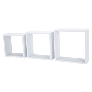 رفوف حائط حديثة 3 مكعبات ، حوامل وأرفف تخزين خشبية عائمة للمطبخ وغرفة المعيشة ، مواد للاستخدام المنزلي - Product Image 3