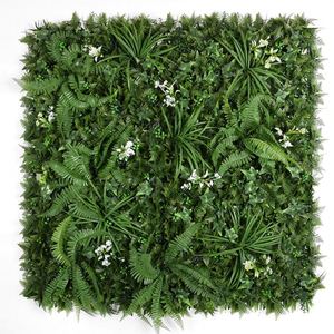 Telón de fondo de boj <span class=keywords><strong>Vertical</strong></span> Uv para <span class=keywords><strong>Pared</strong></span>, paneles de plástico Artificial de imitación verde, césped de estilo de jungla - Product Image 3