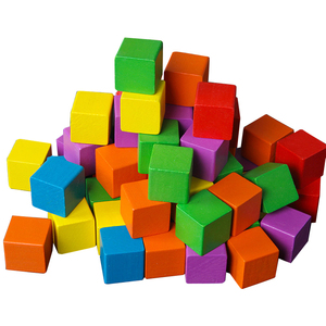 20mm Montessori Puzzle Stacking Blocks 100-Piece DIY Mini Cube Wall Space Toy Set Educational Wood and PC Material for Kids - Product Image 2