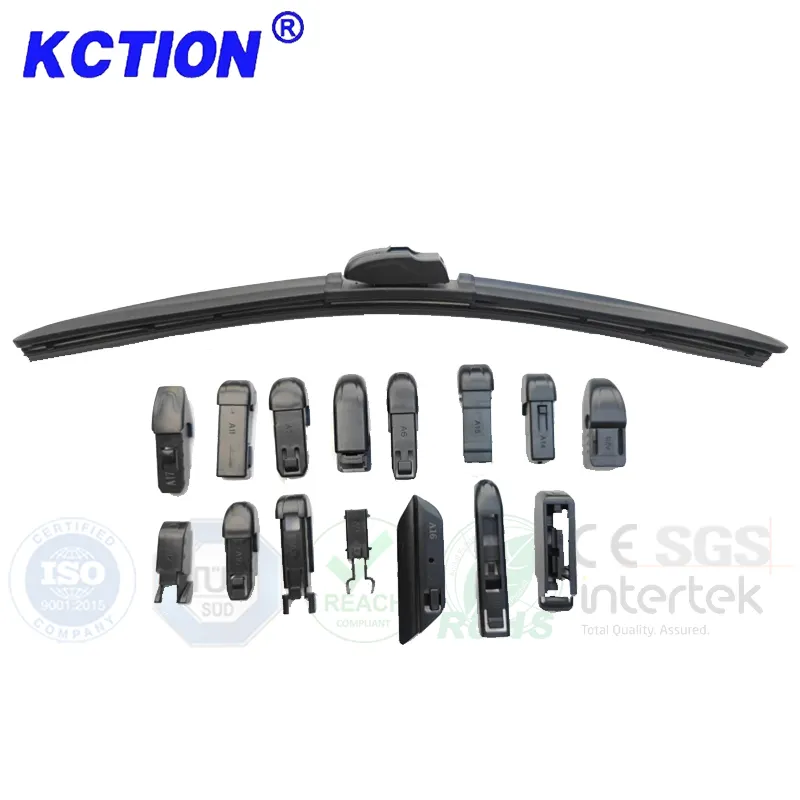 Kction upgrade gaya kualitas premium wiper multi lembut dengan 16 jenis adaptor cocok untuk 99% model mobil