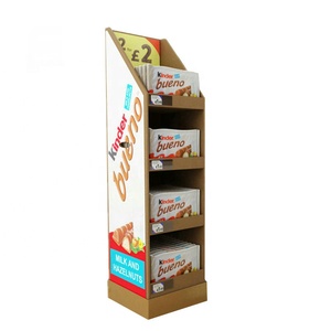 Tùy Chỉnh Phong Cách Hiện Đại Khay Các Tông Hiển Thị Sàn Đứng Thân Thiện Với Môi Cửa Hàng Quảng Cáo Đồ Ăn Nhẹ Thực Phẩm Kệ Cho Khoai Tây Chiên - Product Image 2