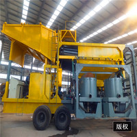 Prix usine Récupération de sable alluvial Gold Mining Machine Trommel Sluice Box avec moteur de pompe à moteur-Équipement essentiel
