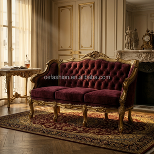 [OEM/ODM] Poltrona di Lusso in Stile Rococò Francese Intagliata a Mano con Foglia d'Oro per Progetti di Arredamento per Hotel a 5 Stelle e Ville - Product Image 3
