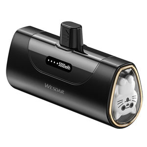 Batería Externa Mini Cápsula al por Mayor de 5000mAh con Carga Inalámbrica, Diseño de Animal Adorable, Cargador Portátil para Teléfonos - Product Image 1
