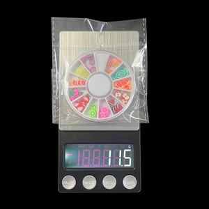 SunelPort Ornements pour nail art, Résine gelée motif dessin animé, Poterie souple, Tranches <span class=keywords><strong>de</strong></span> fruits, 5mm, Plateau tournant 12 compartiments, Tranches <span class=keywords><strong>de</strong></span> fruits DIY, Noël - Product Image 2