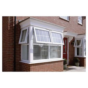 UPVC thiết kế hiện đại Swing mở uPVC khuôn cửa sổ Vinyl kính với thanh thuộc địa - Product Image 4