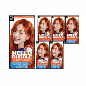 Mise En Scene Hello Bubble Tinta per Capelli Arancione Tramonto, Confezione da 6, Semi-Permanente, Scontata - Product Image 1