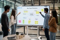 Panel Plano Interactivo 4K de 86 Pulgadas con Sistema Dual OPS I5 Windows Android para Aulas Inteligentes y Conferencias