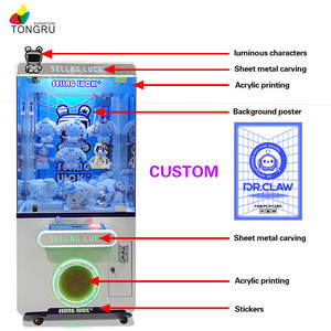 Witte Japanse goedkope mini-klauwautomaat met muntautomaat, op maat gemaakte snoepklauwautomaat, arcade-speelgoed, best verkochte nieuwigheid voor kinderen - Product Image 6