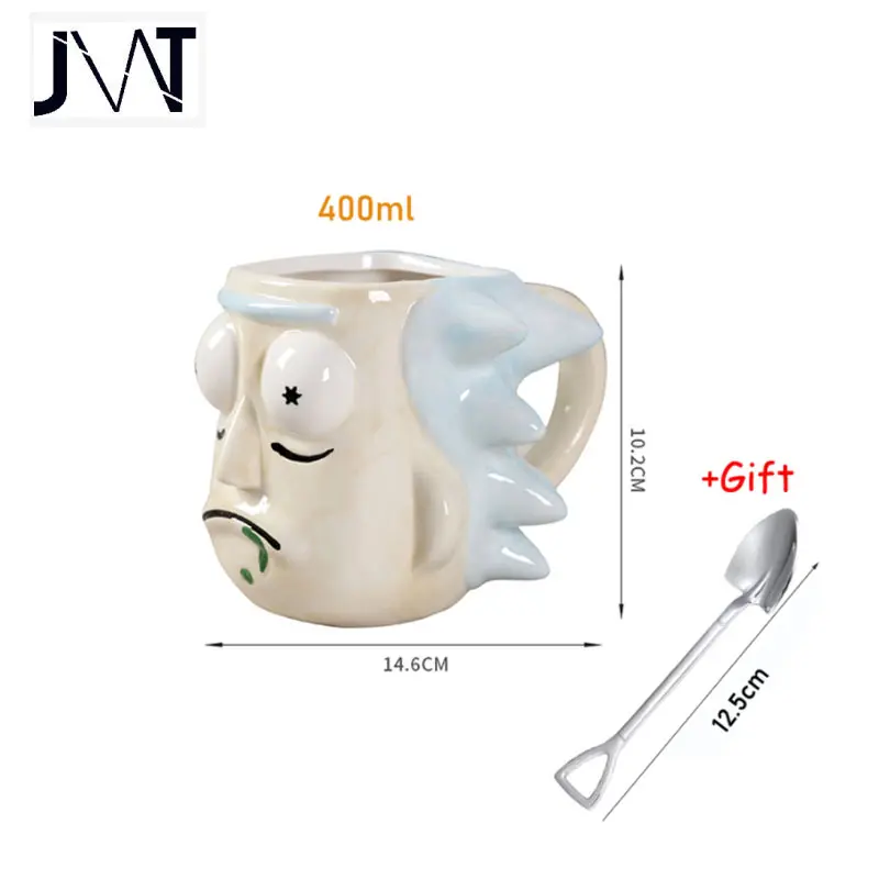 Taza 3D de calabaza fantasma para Halloween, tazas de cerámica creativas, regalo divertido para niños, hombres y mujeres, taza de café para Festival