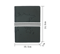 Dompet Passport Holder Grosir Logo Kustom, Kantong Anti-RFID, Penutup Passport Bertekstur, Dompet Tempat Kartu, Cardholder