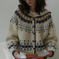 Cardigan à capuche en tricot Fair Isle pour femmes, fermeture éclair, décontracté, automne-hiver, jacquard floral, sweat-shirt confortable pour tous les jours, extérieur