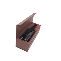 Coffrets cadeaux élégants en verre à vin magnétique personnalisé de luxe emballage en carton de papier pour bouteilles de champagne et de whisky