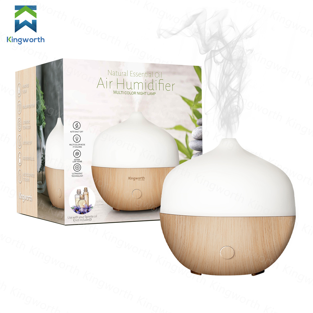 Kingworth, оптовая продажа, Usb, цветной настольный ультразвуковой увлажнитель воздуха для ароматерапии для дома