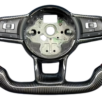 Accessoires de voiture en gros, volant en fibre de carbone pour Volkswagen Golf 6 7 5 8 MK5 GTI Polo Tiguan Touareg Passat CC Scirocco