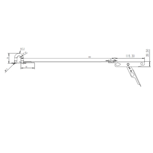 Hebilla de Amarre de Acero Inoxidable para Cortina Lateral de Camión, Hebilla de Trinquete de 2 Pulgadas con Sobrecentro - Product Image 5