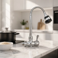 Robinet de cuisine intelligent oscillant pour évier, fonction eau froide, filtration 3 étapes, débit de 100 GPD, en ABS