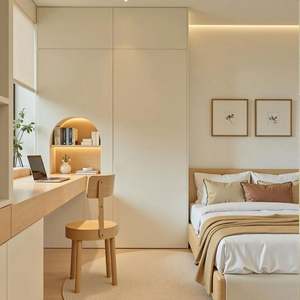 Muebles de Madera Minimalistas Personalizados para Oficina en Casa, Muebles para TV, Estanterías, Armarios para Sala de Estar, Hotel, Apartamento, Villa - Product Image 6