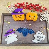 Peluches d'Halloween : Chauve-souris volante, fantôme, citrouille, porte-clés d'Halloween, décorations en gros
